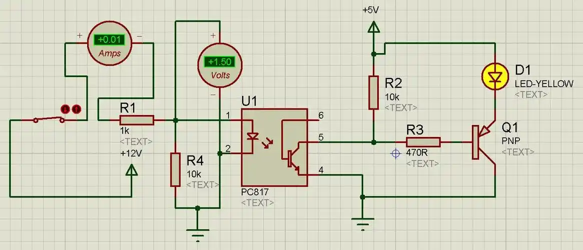 求助光耦pc817导通不了