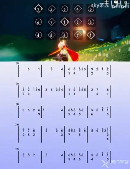 光遇琴谱喜欢你dreams