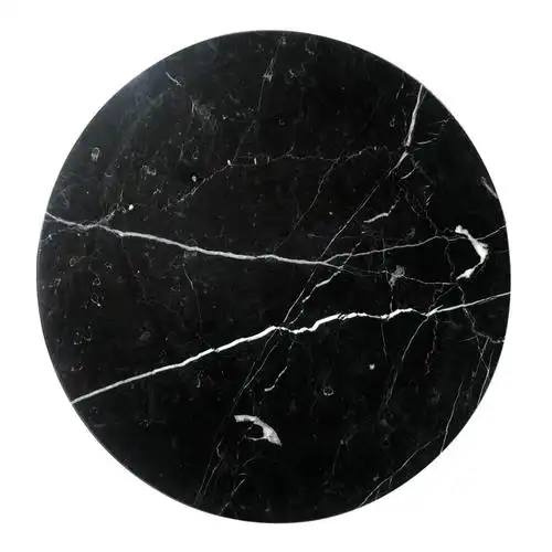云浮批发天然黑色大理石石材桌面人造大理石餐桌台面板茶几面