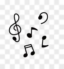心形音乐符号音符图标