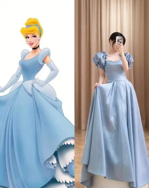 迪士尼公主裙来啦快和我一起变身公主吧