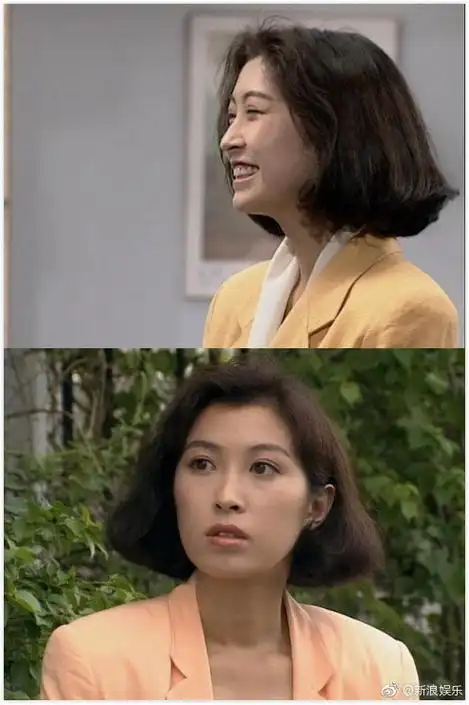 旧爱浪#1992年,《大时代》郭蔼明饰演龙纪文,短发知性有韵味,但又