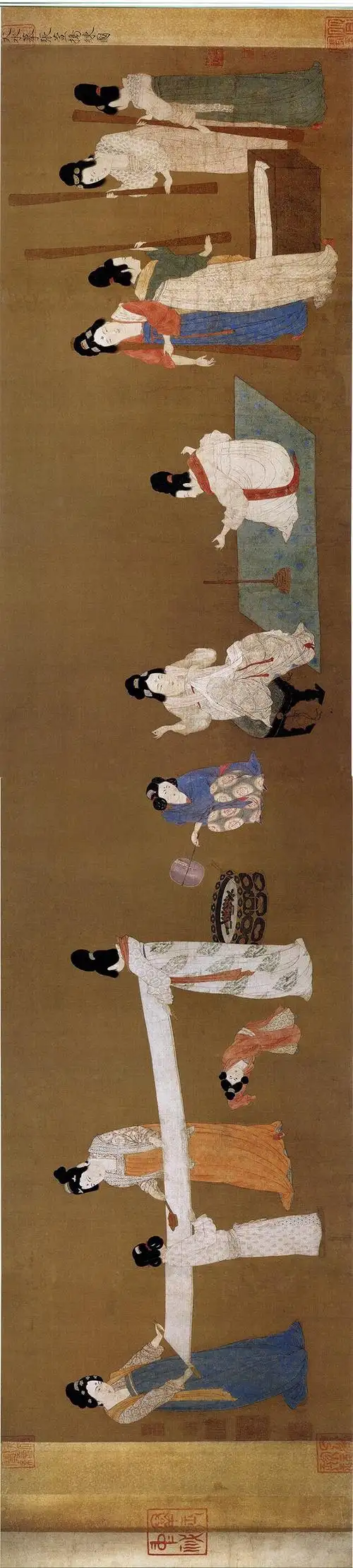 3厘米,唐代名画,作者是唐代画家张萱,画作原属圆明园收藏.