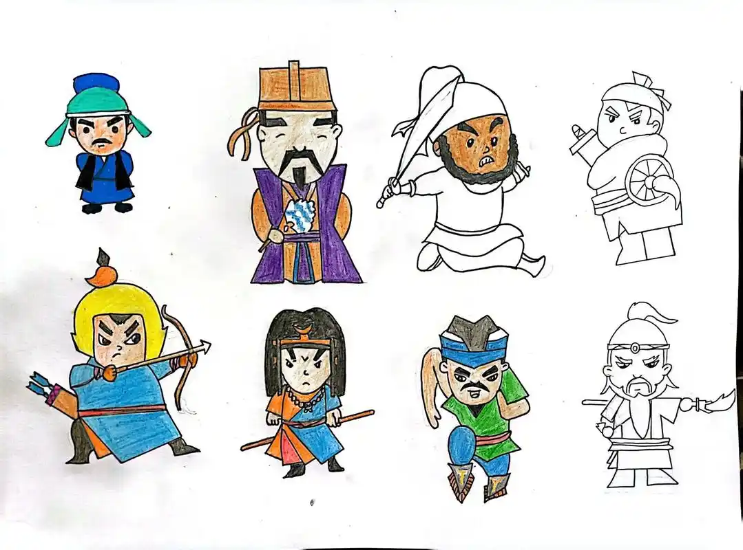 乱涂乱画系列 #水浒传108将 166150661586615个画不来