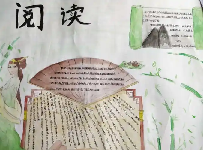 长沙市一中九华中学八年级组读书节手抄报