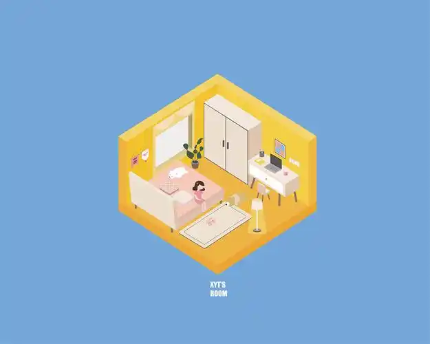 2.5d房间|插画|创作习作|蜜糖气泡 - 原创作品 - 站酷 (zcool)