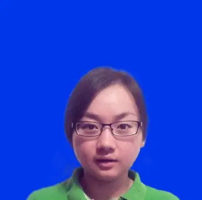 求ps一张2寸的蓝底证件照