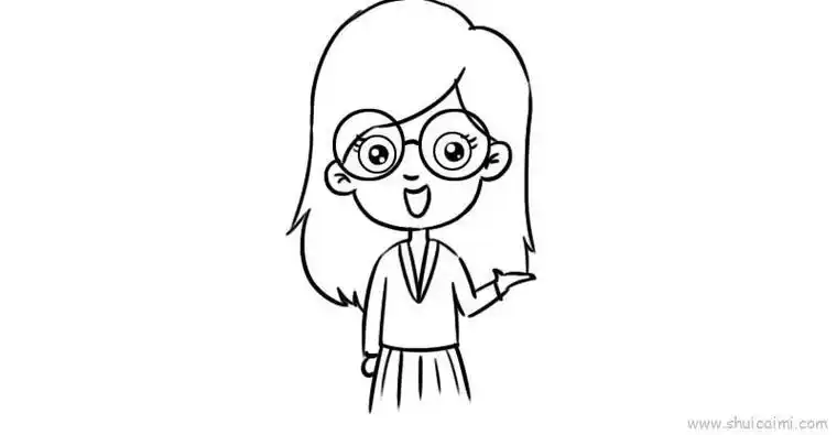 教师节老师儿童画怎么画教师节老师简笔画简单又好看