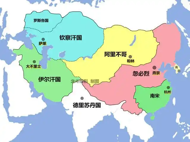 从草原部落到称霸亚欧:通过地图了解蒙古帝国的扩张历程