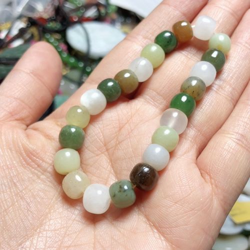 z 96一物一图 天然和田玉手链多宝