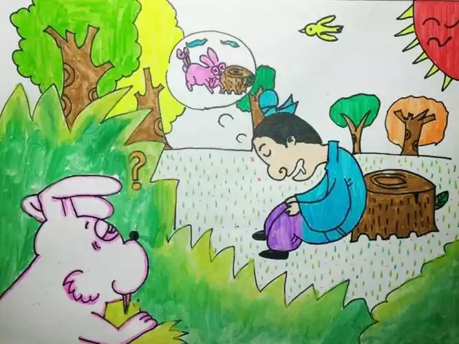 306-徐燕燕-《守株待兔》-绘画48306-姚弈帆-《动物》-绘画49306-姚弈