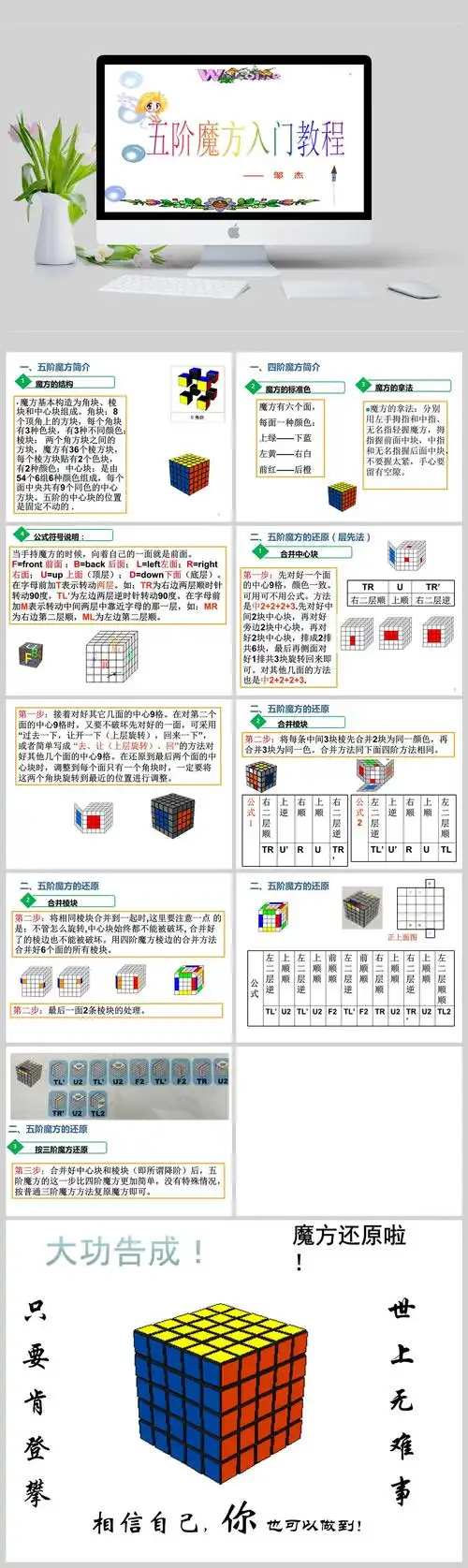 五阶魔方入门教程ppt