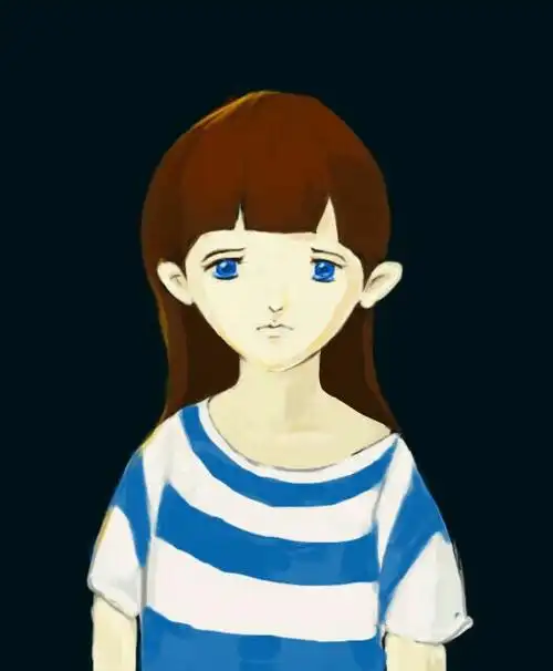 好可爱的小女孩啊,有点衰的感觉,但是正是因为这一点就显得楚楚可怜.