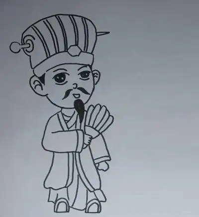 标签关键词:怎么画卡通诸葛亮