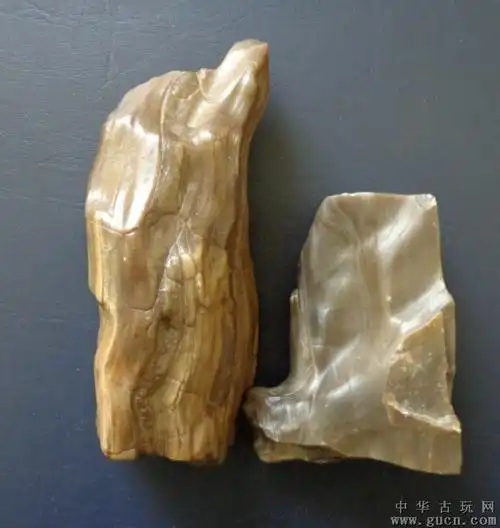 新疆硅化木原石小摆件1