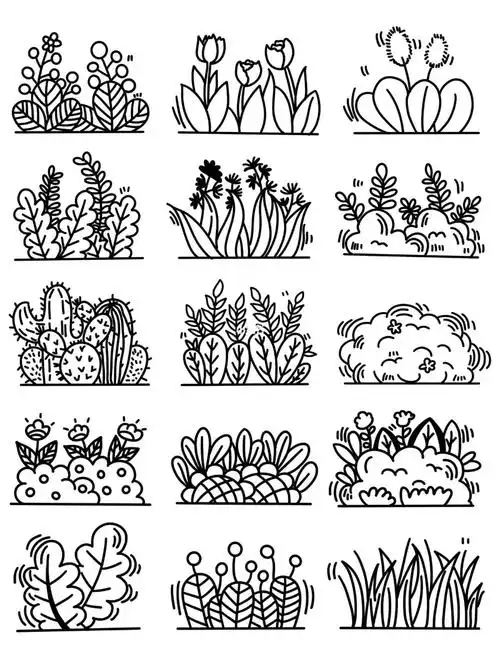 简笔画植物
