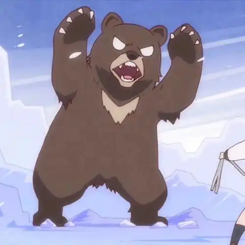 表弟的头像呀,我也不知道它是不是熊大,觉得它努力发威的样子真是太