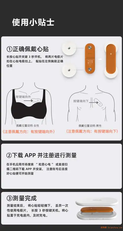 粒恩心电图机家用心电检测仪便携式24小时心脏监护动态心电图家庭