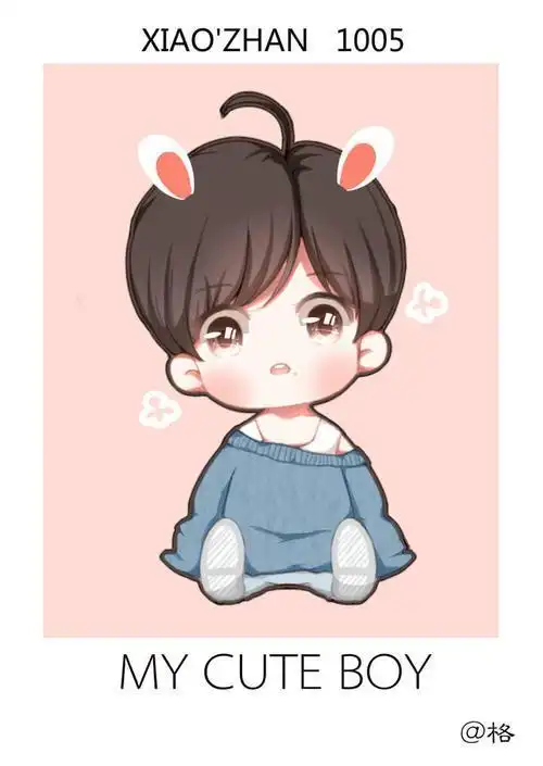 肖战简笔画q版抗疫