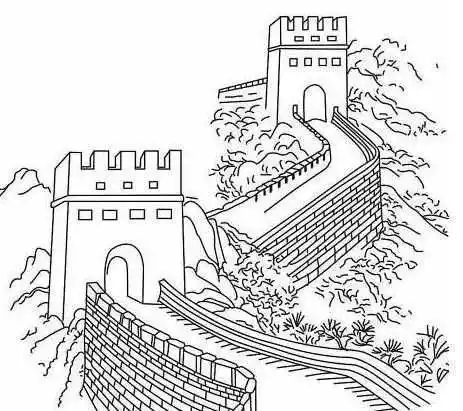 长城简笔画图片大全 长城简笔画图片大全 简单 漂亮