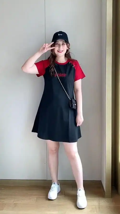 170斤以上的胖女生显瘦穿搭来了,这样穿超级美