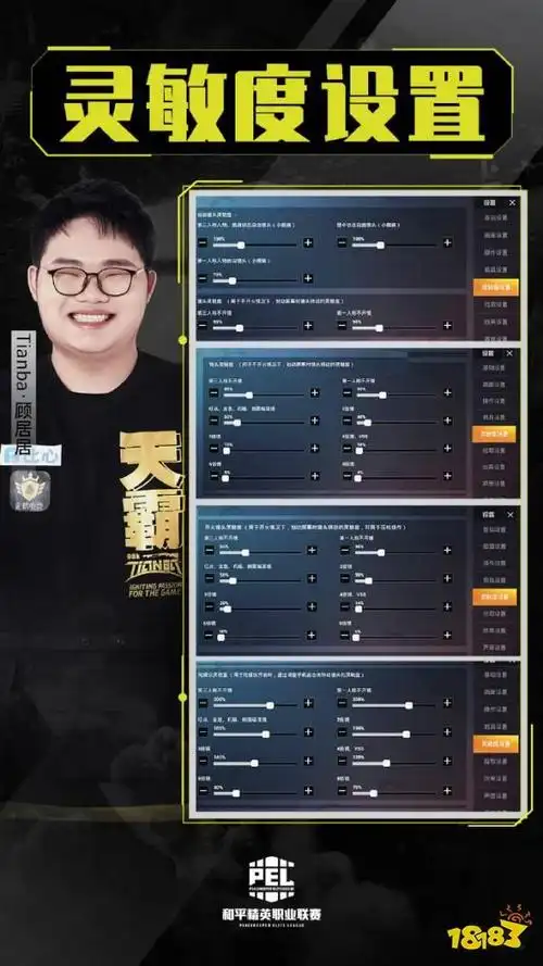 和平精英4am战队灵敏度设置分享 职业选手灵敏度一览