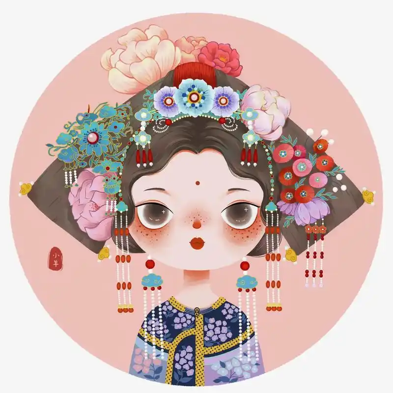 古风头像·古风插画·扁平风插画·原创.