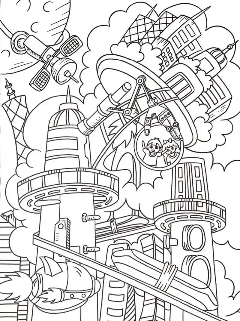 👨🏻‍🚀科幻画|步骤|黑白线稿|分享 ☝🏻️主要材料