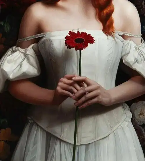 超写实女性人物油画超越照片的美感