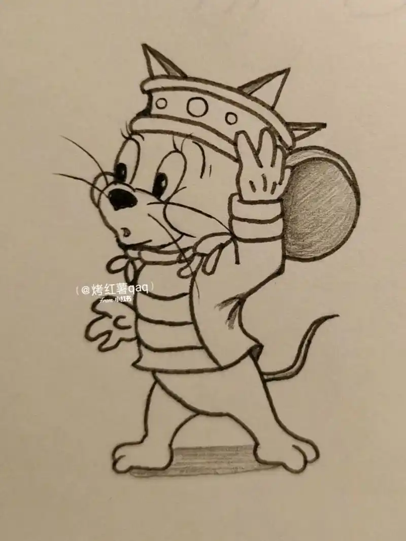 简笔画教程# #简笔画# #猫和老鼠# #汤姆和杰瑞