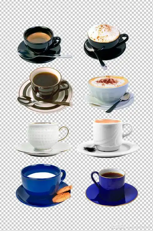 咖啡杯茶杯免扣png素材