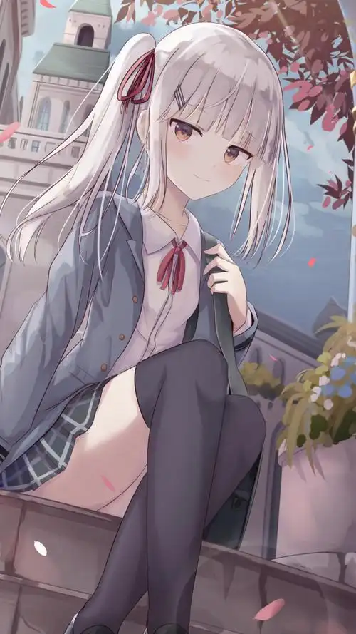 性感动漫美女插画手机壁纸