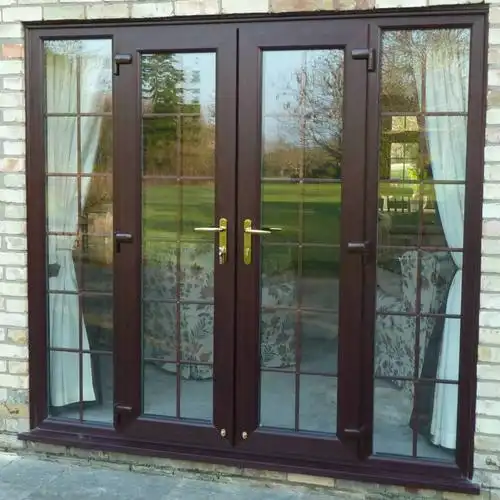 华康达平开门断桥铝合金双层钢化玻璃外贸工程项目-阿里巴巴