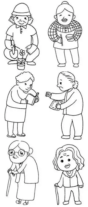 爸爸妈妈简笔画头像 爸爸妈妈简笔画头像图片