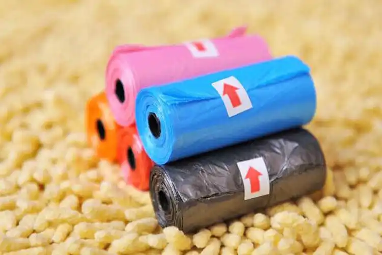 宠物垃圾袋连卷式拾便袋中小型犬猫粪便袋牵引外出清洁用品处理袋