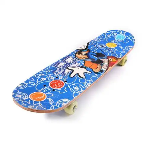 迪士尼(disney)滑板儿童 四轮滑板 活力板 双翘卡通专业滑板 4002米奇