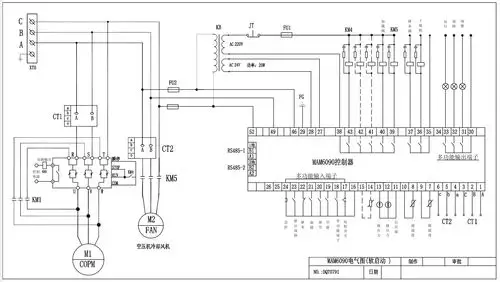 二级压缩螺杆空压机维修配件——mam6090触摸屏一体式控制器