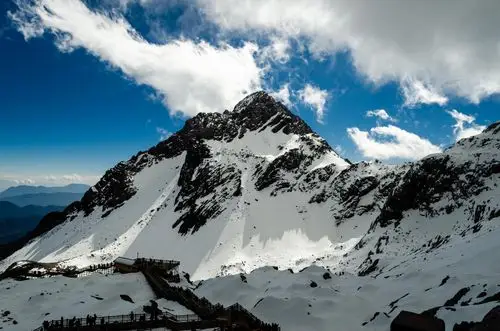 玉龙雪山冰川公园所摄