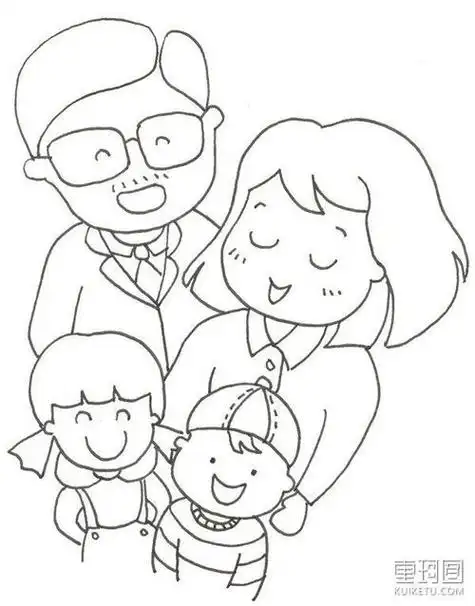 10张爸爸妈妈一家人填图片大全我和爸爸妈妈哥哥一起认真读书手拉手一