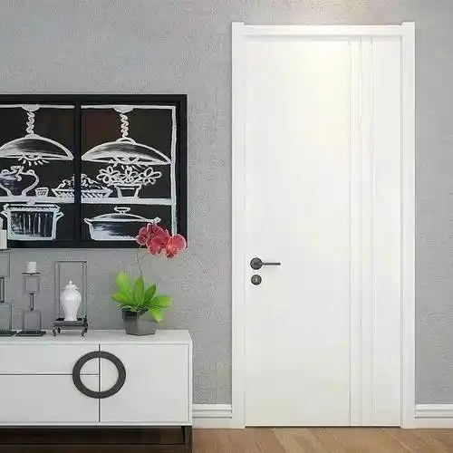 重庆厂家直销木门卧室实木复合门白色全实木门现代简约欧式平板门