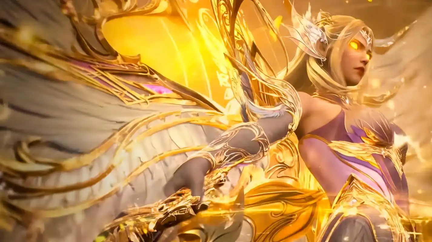 天使神千仞雪登场,成神的她身材更胜往昔,给人们一种肃然起敬的感觉