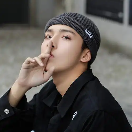 帽子男款秋冬季雅痞帽韩版瓜皮地痞痞子针织保暖帽子