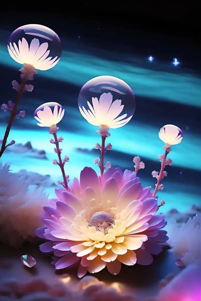 唯美浪漫的水晶花,许你一场浪漫的唯美邂逅,愿所有美好如期而遇.