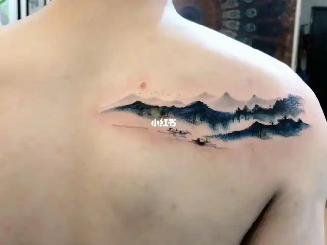 山水纹身