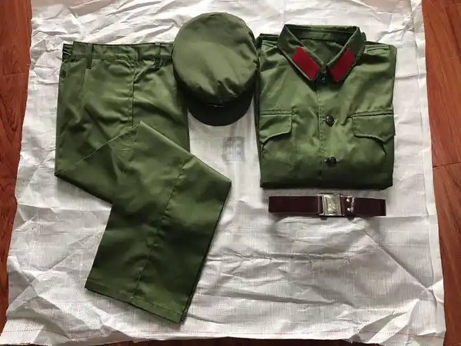 65式老军装军装涤卡老式蓝军装确良怀旧干部服老兵聚会男绿军装