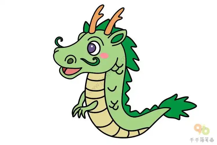 手帐q萌简笔画小龙龙