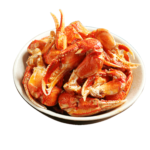 温州特产阿宏美食爆炒麻辣蟹脚香辣蟹钳螃蟹蟹类制品