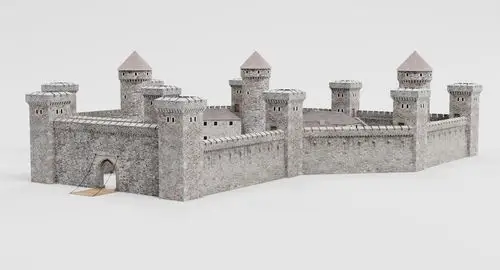 中世纪城堡23d模型
