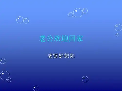 老公欢迎回家ppt课件ppt