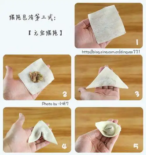 图解馄饨的10种经典包法